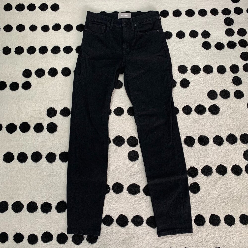 Everlane High Rise Jeans Womens 26 R Black Denim Stretch Business Casual Office
